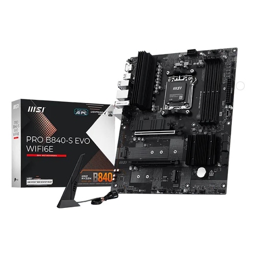 MSI Pro B840-S EVO WIFI6E AMD B840 Socket AM5 ATX