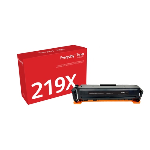 Everyday Black Toner by Xerox compatible with HP 219X (W2190X), High capacity