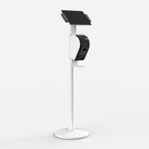 Bouncepad Clip Floorstanding + Brother Printer Mount | Compatible with All USB-C Tablets | White