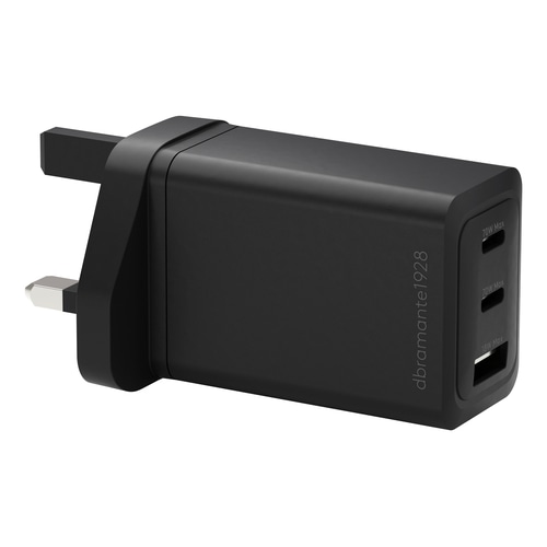 dbramante1928 IT - UK W. Charger - 2xUSB-C 70W + 1xUSB-A - BLK