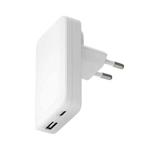dbramante1928 Pro - EU/US Slim Charger - USB-C 45W+USB-A 30W - W