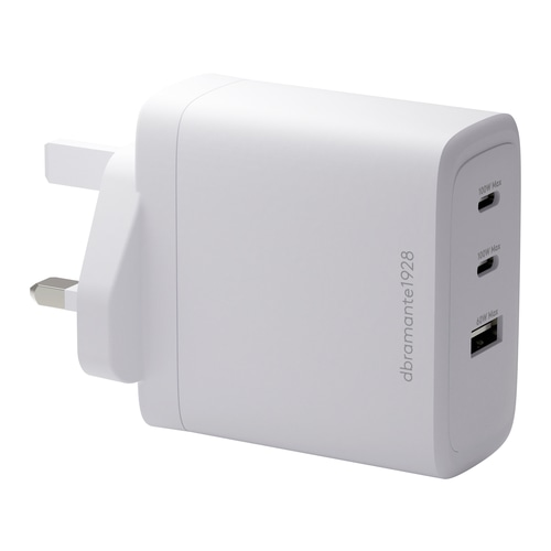 dbramante1928 IT - UK W. Charger - 2xUSB-C 100W + 1xUSB-A - WHT
