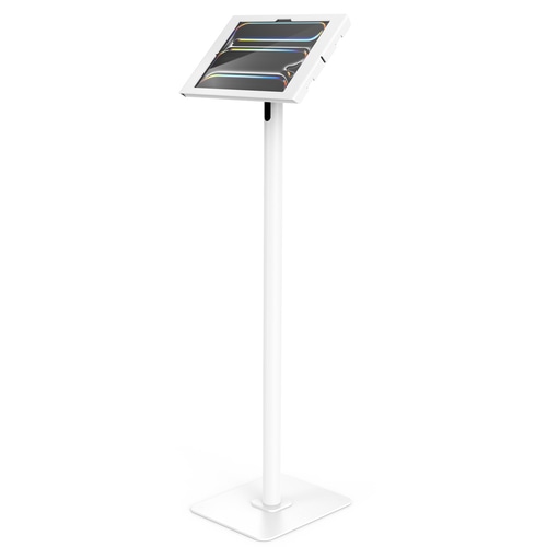 Compulocks iPad Pro M4 13, Apex Enclosure Swift Floor Stand - White