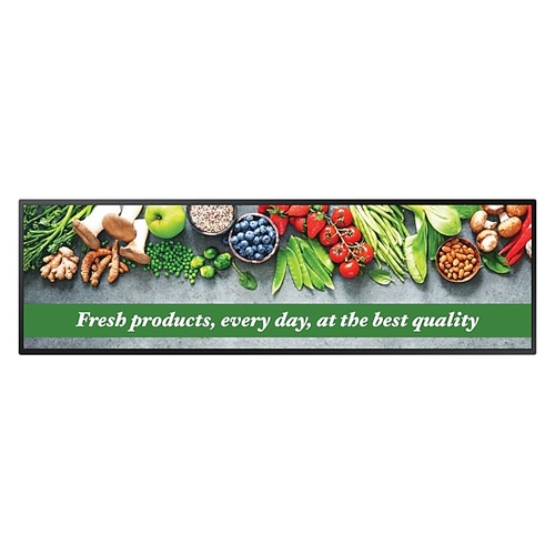 Samsung LH37SHCEBGBXEN Signage Display Panorama design 94 cm (37) LCD Wi-Fi 700 cd/m Black Tizen 7.0 24/7