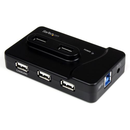 StarTech.com 6 Port USB 3.0 / USB 2.0 Combo Hub with 2A Charging Port  2x USB 3.0 & 4x USB 2.0