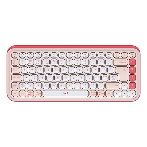 Logitech POP Icon Keys keyboard Universal Bluetooth QWERTY UK English Pink, White