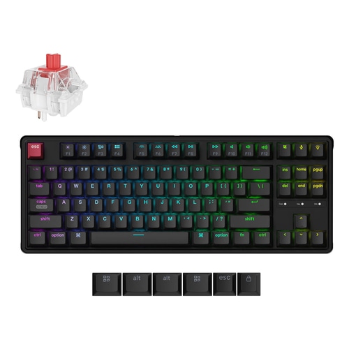 Keychron C3 Pro 8K keyboard Universal USB QWERTY UK English Black