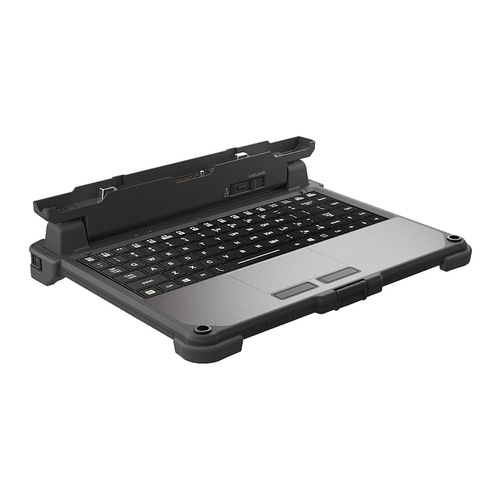 Getac GDKBML mobile device keyboard Spanish Pogo Pin Black, Silver