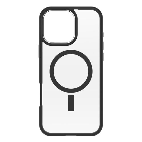 OtterBox React Series for MagSafe for iPhone 16 Pro Max, Black Crystal