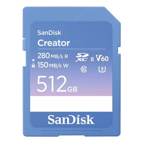 SanDisk Creator 512 GB SDXC UHS-II Class 10