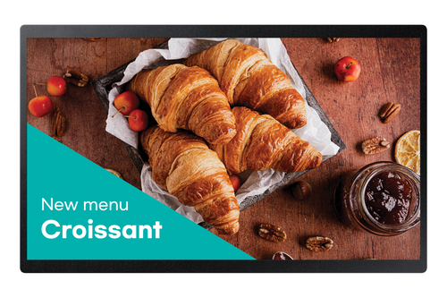 Samsung QB24C Digital signage flat panel 61 cm (24) LED Wi-Fi 250 cd/m Full HD Black Built-in processor Tizen 16/7