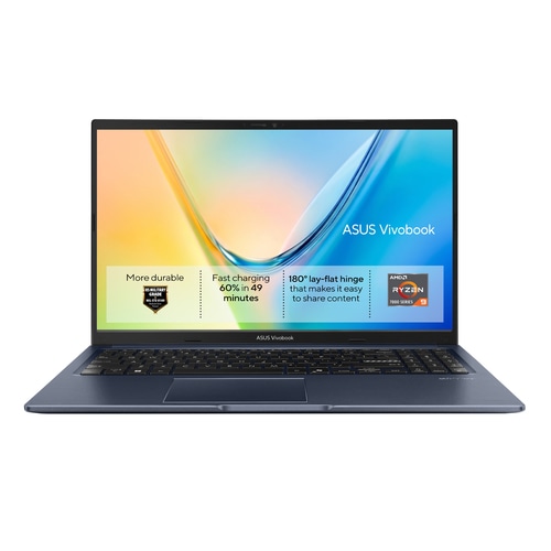 ASUS Vivobook 15 M1502XA-BQ001W AMD Ryzen 9 7940HS Laptop 39.6 cm (15.6) Full HD 16 GB DDR5-SDRAM 512 GB SSD Wi-Fi 6 (802.11ax) Windows 11 Home Blue