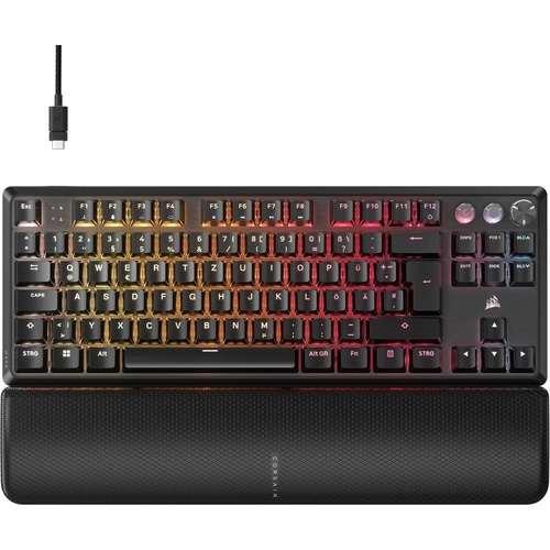 Corsair K70 PRO TKL keyboard Gaming USB QWERTZ UK English Black