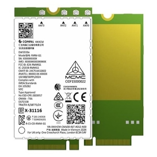 DELL DW5933E Internal WWAN 4670 Mbit/s