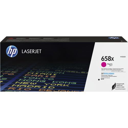 HP 658X High Yield Magenta Original LaserJet Toner Cartridge