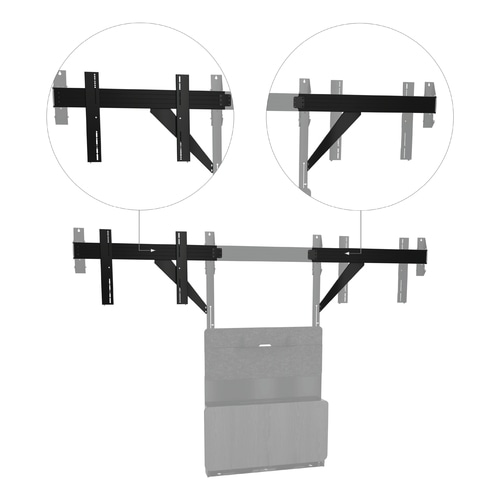Chief TempoTM Floor Support X-Large Dual Accessory for 80 to 98 Displays