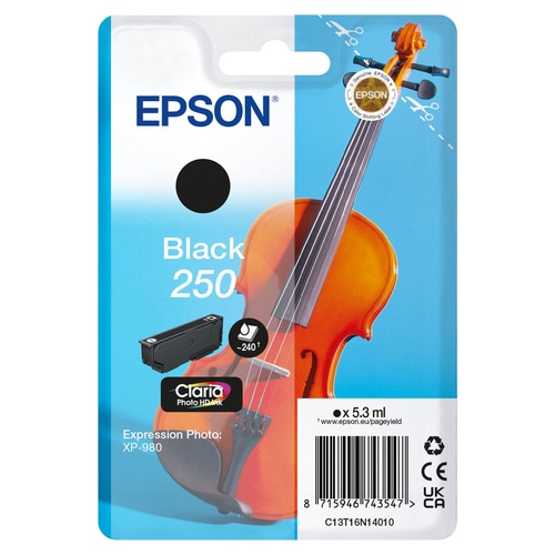 Epson 250 Violin Claria Photo HD ink cartridge 1 pc(s) Original Black