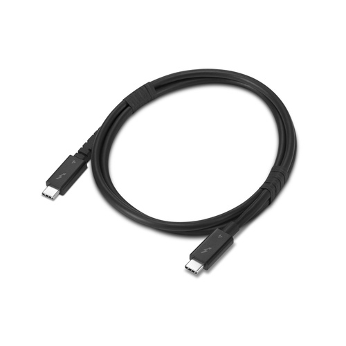 Lenovo 4X91U94412 Thunderbolt cable 1 m 40 Gbit/s Black