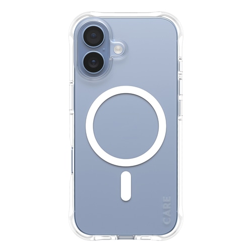 PanzerGlass CARE by  Fashionable Case Samba Transparent w. White MagSafe iPhone 17