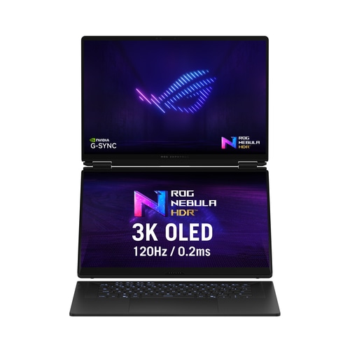 ASUS ROG Zephyrus Duo GX651AX-SR004W Intel Core Ultra 9 386H Hybrid (2-in-1) 40.6 cm (16) Touchscreen 3K 64 GB LPDDR5x-SDRAM 2 TB SSD NVIDIA GeForce RTX 5090 Wi-Fi 7 (802.11be) Windows 11 Home Grey