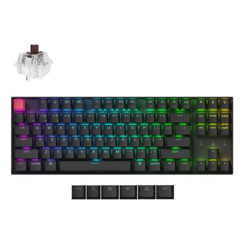 Keychron K8 QMK Version 2 keyboard Universal USB + Bluetooth QWERTY UK English Black