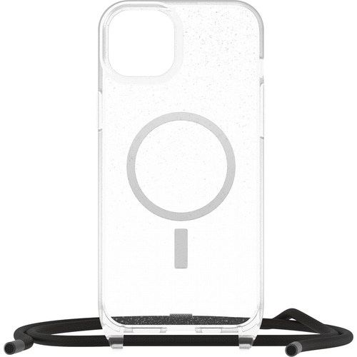 OtterBox React Series Necklace MagSafe for iPhone 15 Plus, Stardust (Clear Glitter)