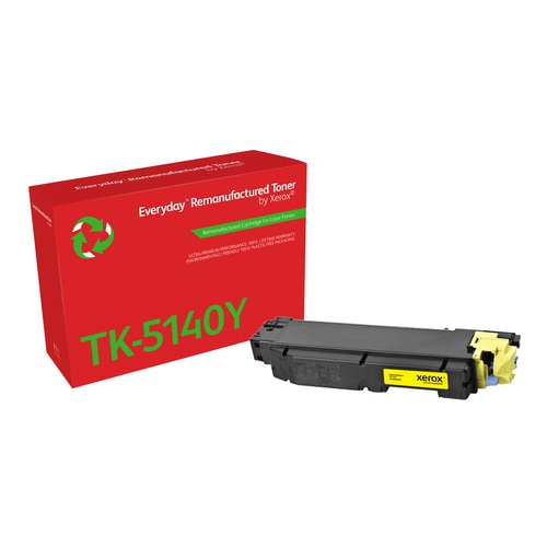 Everyday Remanufactured Everyday Yellow Remanufactured Toner by Xerox compatible with Kyocera TK-5140Y, Standard capacity