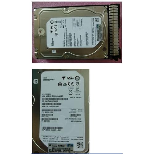HPE 872744-001 internal hard drive 2 TB 7200 RPM 3.5 SAS