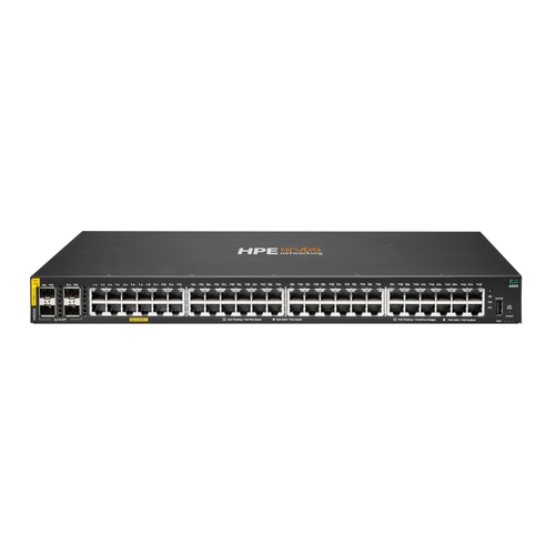 HPE Aruba Networking CX 6000 48p 10M/100M/1G Class4 PoE 4p SFP 1G 740W TAA Switch