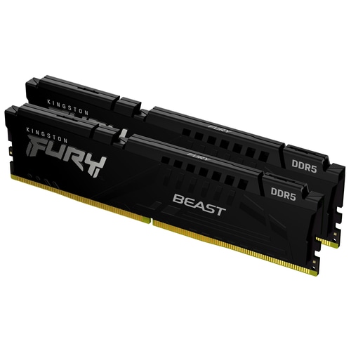 Kingston Technology FURY Beast 64GB 6000MT/s DDR5 CL36 DIMM (Kit of 2) Black