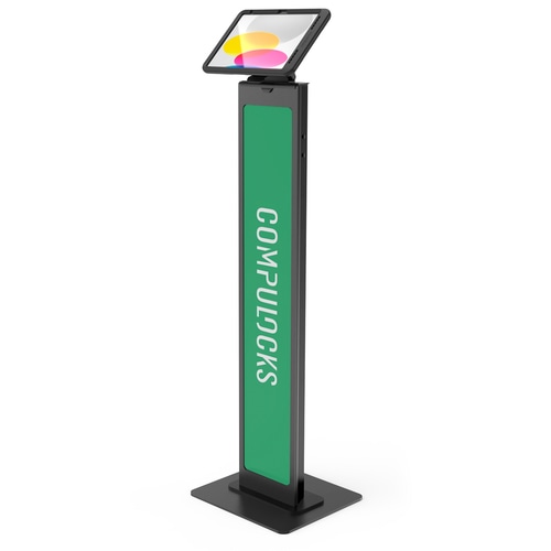Compulocks iPad 10.9 10th Gen PowerMove Brandable Floor Stand Black