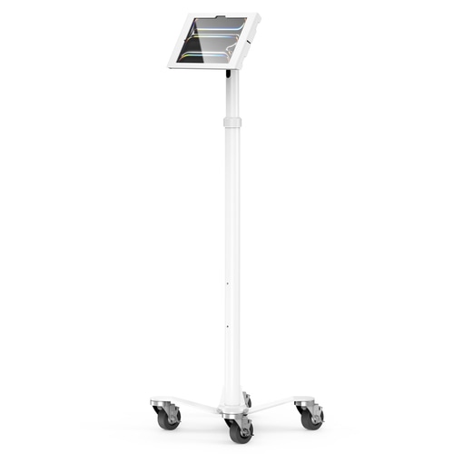 Compulocks iPad Pro M4 11 (2024), Apex Enclosure Rolling Cart - Rise Freedom White
