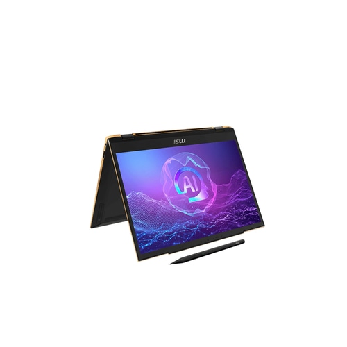 MSI SUMMIT 13 AI EVO A2HMTG-069UK laptop Intel Core Ultra 7 255H Hybrid (2-in-1) 33.8 cm (13.3) Touchscreen Full HD+ 32 GB LPDDR5-SDRAM 1 TB SSD Wi-Fi 7 (802.11be) Windows 11 Home Black