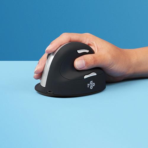 R-Go Tools R-Go HE Mouse, Ergonomic mouse, Large (Hand Size above 185mm), Right Handed, wireless
