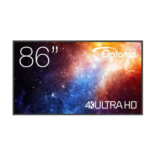 Optoma N3861K Digital signage flat panel 2.18 m (86) LED Wi-Fi 450 cd/m 4K Ultra HD Black Android 11 24/7