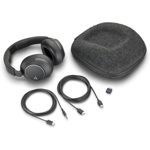 POLY Voyager Surround 80 UC Headset Wireless Head-band Music/Everyday USB Type-C Bluetooth Black