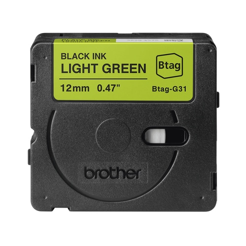 Brother BTAG-G31 label-making tape Black on green