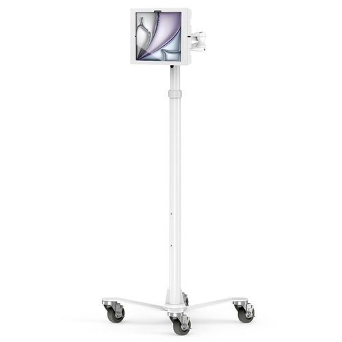 Compulocks iPad Air M2 13 (2024), Apex Enclosure Rolling Cart - Rise Freedom Extended White