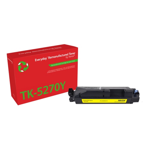 Everyday Remanufactured Everyday Yellow Remanufactured Toner by Xerox compatible with Kyocera TK-5270Y, Standard capacity