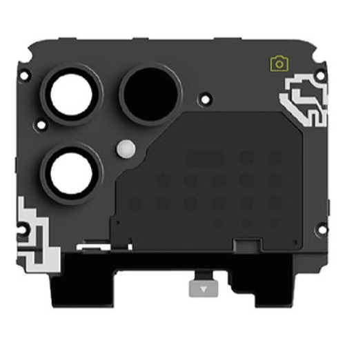 Fairphone F6TOPU-1ZW-WW1 mobile phone spare part Rear housing cover & camera lens Black