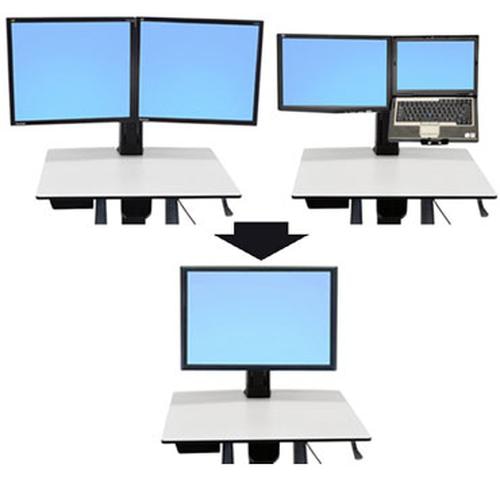 Ergotron WorkFit Convert-to-Single HD Kit from Dual or LCD & Laptop 76.2 cm (30) Desk