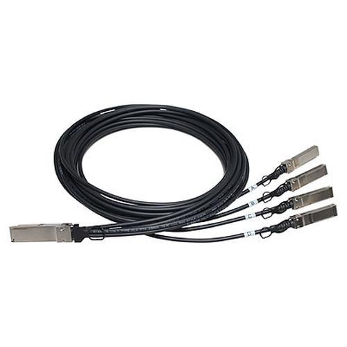 Hewlett Packard Enterprise X240 40G QSFP+ 4x10G SFP+ 5m DAC networking cable Black
