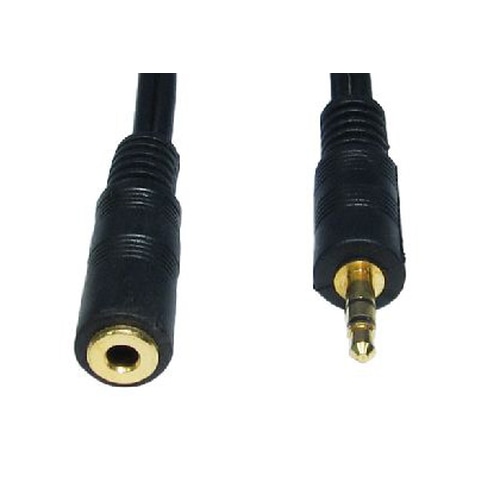 Cables Direct 2m 3.5mm, M - F audio cable Black