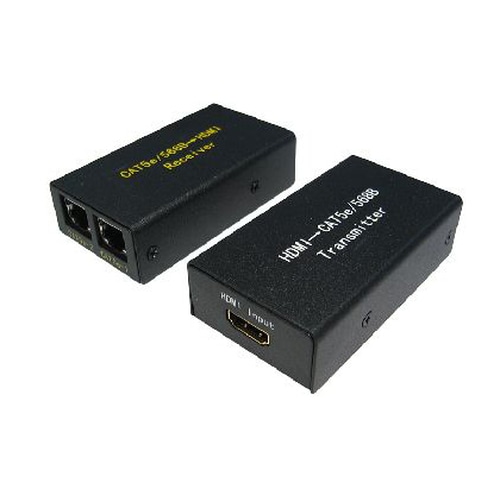 Cables Direct HD-EX300 AV extender AV transmitter & receiver Black