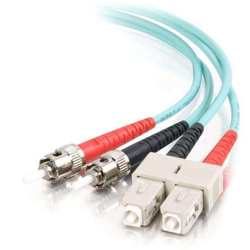 C2G 85527 fibre optic cable 10 m SC ST OFNR Turquoise