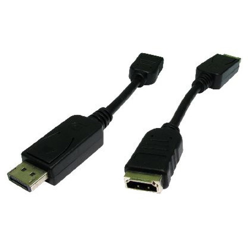 Cables Direct HDHDPORT-005CAB video cable adapter 0.15 m DisplayPort HDMI Black