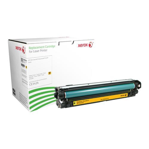 Xerox Yellow toner cartridge. Equivalent to HP CE342A. Compatible with HP Colour LaserJet M775