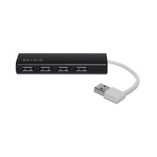 Belkin F4U042BT interface hub 480 Mbit/s Black