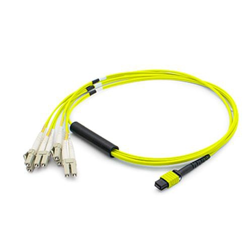 AddOn Networks ADD-MPO-4LC3M9SMF fibre optic cable 3 m MPO/MTP LC OS1 Yellow