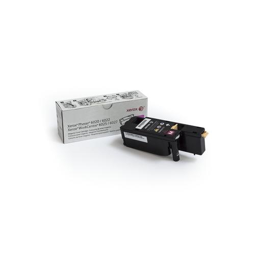 Xerox Genuine Phaser 6020 / 6022 / WorkCentre 6025 / 6027 Magenta Standard Capacity Toner Cartridge (1,000 pages) - 106R02757